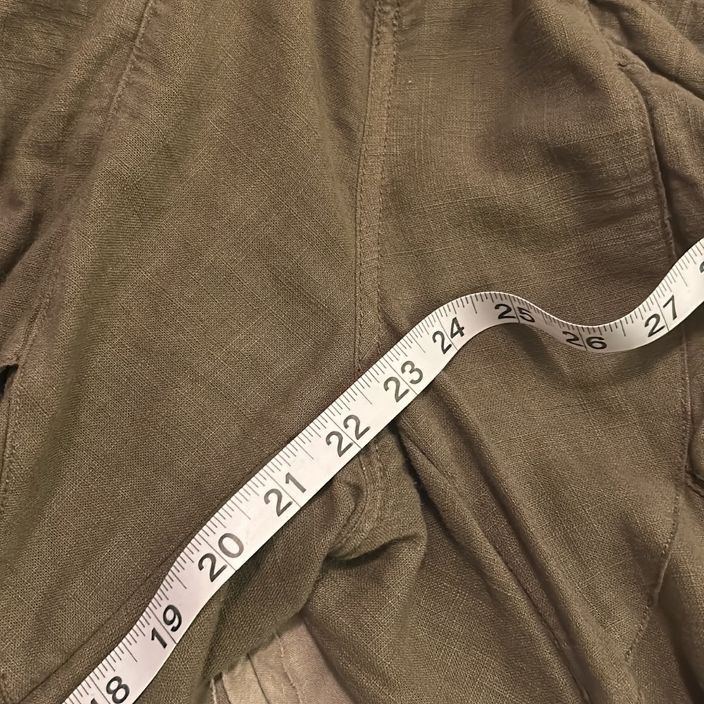 Sold out! Free People Rock and Crop It Linen Cargo Pants - Picture 12 of 16